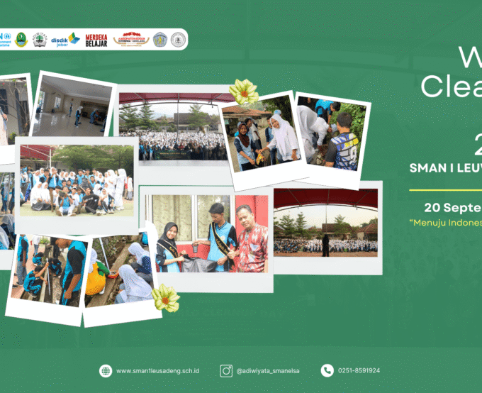 SMAN I Leuwisadeng Gelar Aksi World Cleanup Day 2025